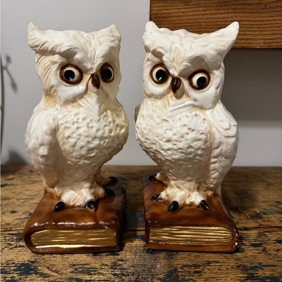 Ceramic Owl Bookends - Picture 11 of 12
